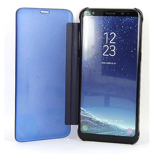 Синий чехол Clear View Cover с полупрозрачной лицевой крышкой для Samsung Galaxy S8 Plus