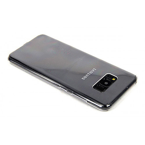 Фирменный силиконовый прозрачный бампер для Samsung Galaxy S8 Plus