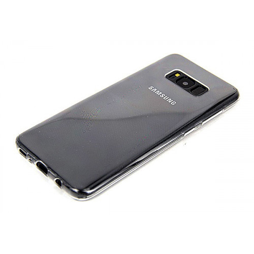 Фирменный силиконовый прозрачный бампер для Samsung Galaxy S8 Plus