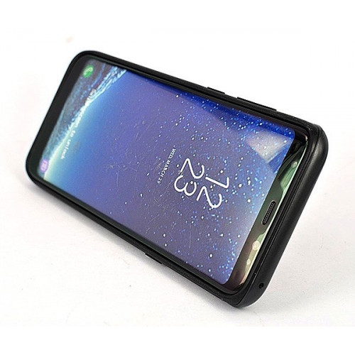 Черный защитный чехол-подставка Protective Standing Cover для Samsung Galaxy S8 Plus