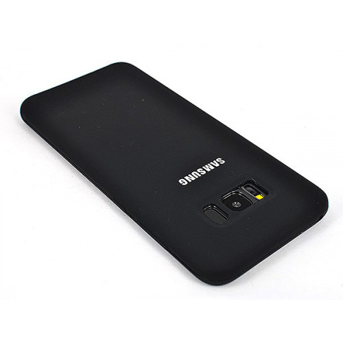 Защитный черный бампер Silicon Silky And Soft-Touch Finish для Samsung Galaxy S8 Plus
