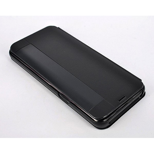 Чехол из кожи Clear View Standing для Samsung Galaxy S8 Plus черного цвета