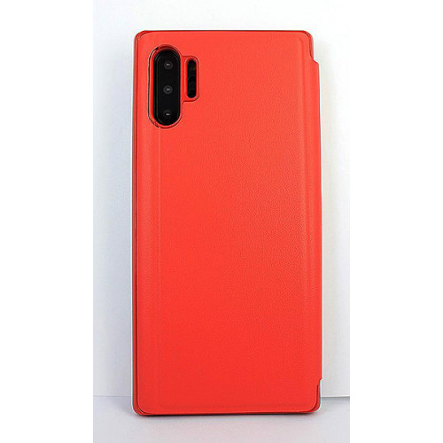 Чехол из кожи Clear View Standing для Samsung Galaxy Note 10 Plus красного цвета