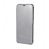 Чехол Clear View Cover с полупрозрачной лицевой крышкой для Samsung Galaxy S8 Plus серебряный