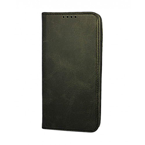 Черный премиум чехол-книжка для Samsung Galaxy S10 Plus с отделом для пластиковых карт