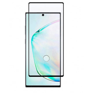 Закаленное защитное стекло для Samsung Galaxy Note 10 Plus с черной рамкой и закругленным краем