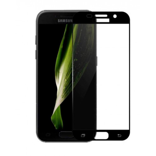 Закаленное защитное стекло для Samsung Galaxy A5 2017 с черной рамкой