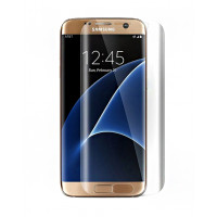 Закаленное защитное стекло с закругленным краем для Samsung Galaxy S7 Edge прозрачное
