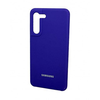 Фирменный бампер Silicon Silky And Soft-Touch Finish для Samsung Galaxy S21 FE фиолетового цвета