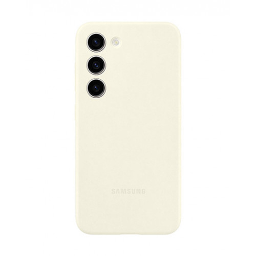 Защитный белый бампер Silicon Silky And Soft-Touch Finish для Samsung Galaxy S23 Plus (SM-S916)
