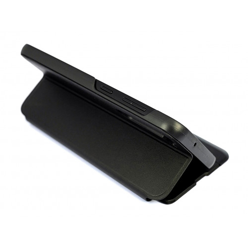Кожаный чехол Clear View Standing для Samsung Galaxy S23 Plus (SM-S916) черный