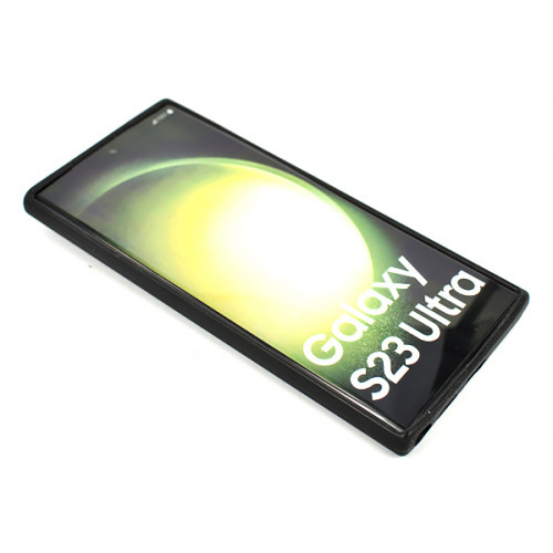 Защитный черный бампер Silicon Silky And Soft-Touch Finish для Samsung Galaxy S23 Ultra (SM-S918)