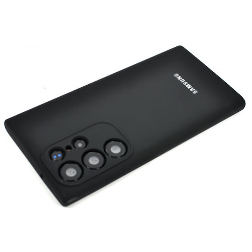 Защитный черный бампер Silicon Silky And Soft-Touch Finish для Samsung Galaxy S23 Ultra (SM-S918)