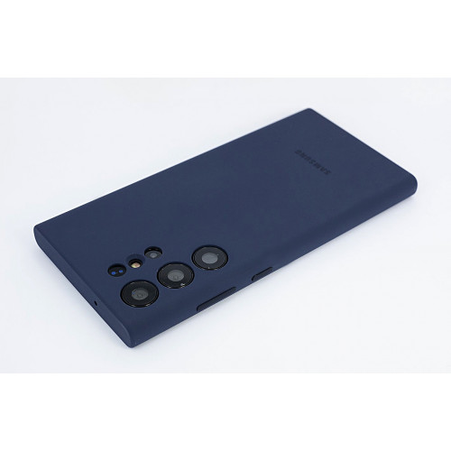Защитный синий бампер Silicon Silky And Soft-Touch Finish для Samsung Galaxy S23 Ultra (SM-S918)
