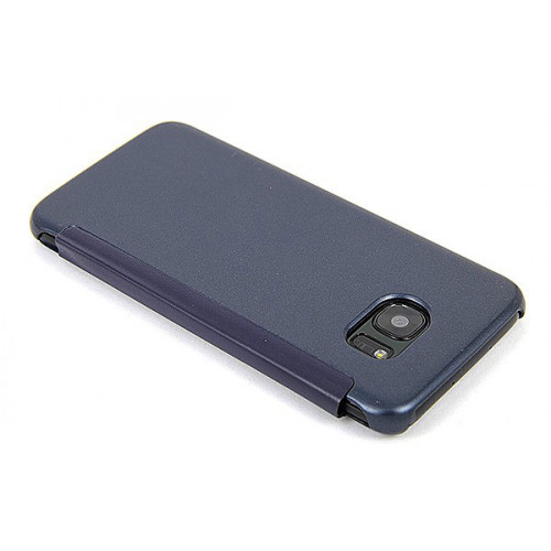 Темно-синий зеркальный чехол Clear View Cover для Samsung Galaxy S7 Edge