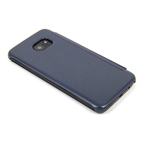Темно-синий зеркальный чехол Clear View Cover для Samsung Galaxy S7 Edge