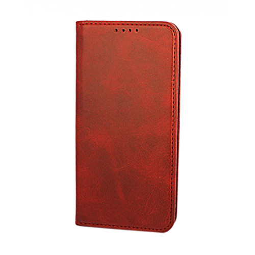 Красный кожаный премиум чехол-книжка для Samsung Galaxy S7 Edge с отделом для пластиковых карт