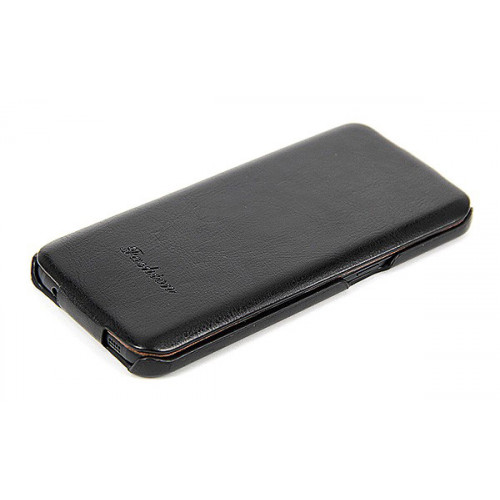Дизайнерский кожаный фирменный чехол-флип для Samsung Galaxy S7 Edge черного цвета