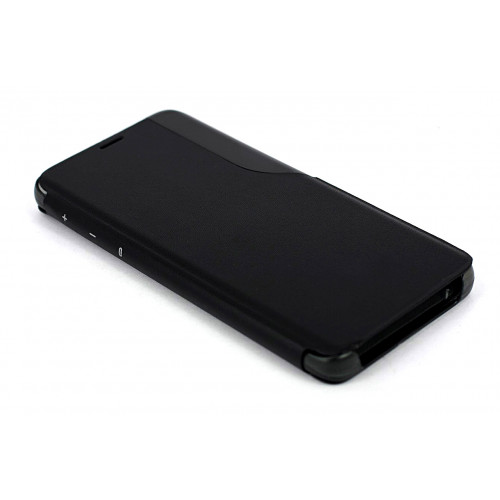 Кожаный чехол Clear View Standing для Samsung Galaxy S9 Plus черный