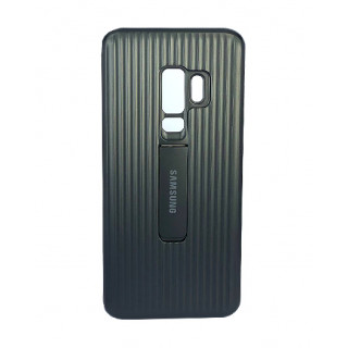 Черный защитный чехол-подставка Protective Standing Cover для Samsung Galaxy S9 Plus