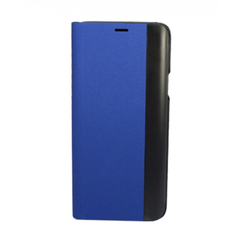 Синий чехол Clear View Standing для Samsung Galaxy S9 Plus с интерактивной полосой