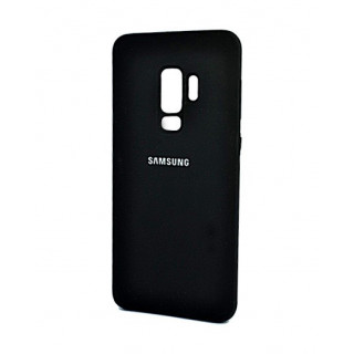 Фирменный бампер Silicon Silky And Soft-Touch Finish для Samsung Galaxy S9 Plus черного цвета
