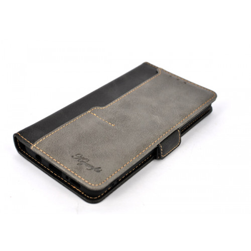 Черный фирменный премиум чехол-книжка для Samsung Galaxy S9 Plus (G965) с магнитной застежкой и отделом для пластиковых карт