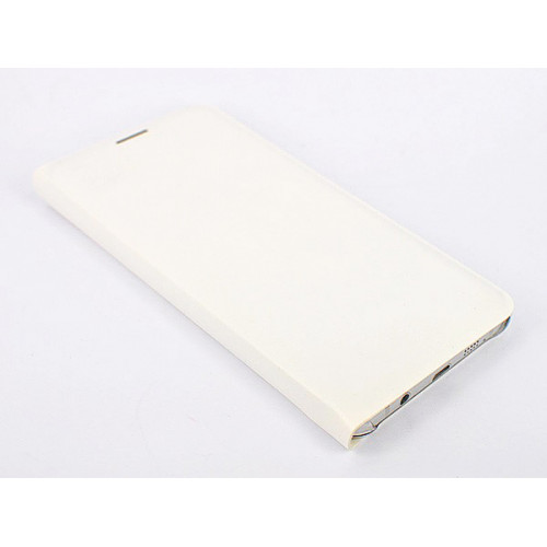 Белый фирменный кожаный чехол Flip Wallet для Samsung Galaxy A5 2016
