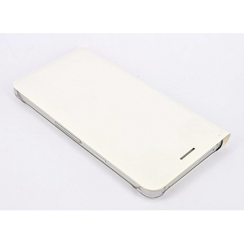 Белый фирменный кожаный чехол Flip Wallet для Samsung Galaxy A5 2016