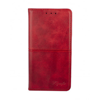 Красный дизайнерский кожаный чехол-обложка для Samsung Galaxy A5 2017 года с отделом для пластиковых карт