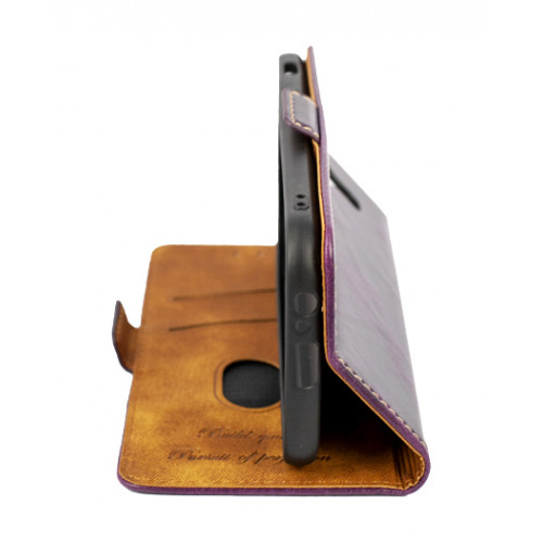 Стильный дизайнерский кожаный чехол-книжка для Samsung Galaxy A5 2017  (A520F)  с отделом для пластиковых карт и магнитной застежкой