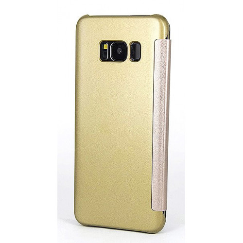 Золотой зеркальный чехол Clear View Cover для Samsung Galaxy S8