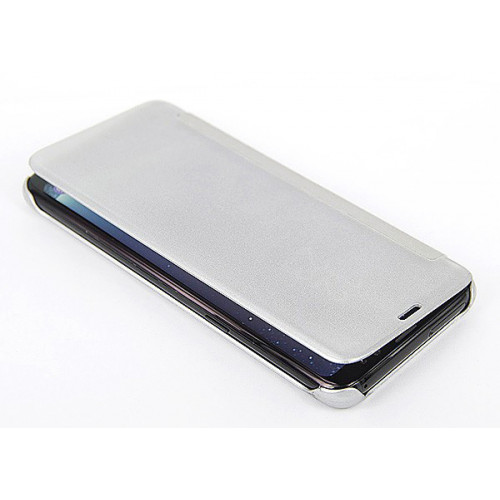 Зеркальный чехол Clear View Cover для Samsung Galaxy S8 серебро