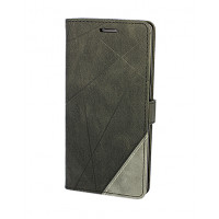 Черный кожаный чехол-книжка для Samsung Galaxy S8 с отделом для пластиковых карт 