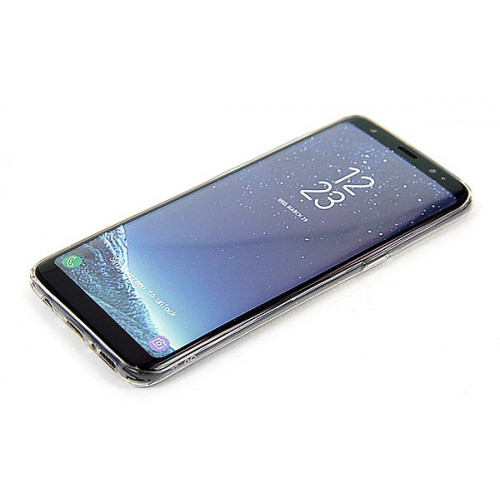 Фирменный силиконовый прозрачный бампер для Samsung Galaxy S8