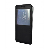 Кожаный черный чехол-книжка Flip Cover Open для Samsung Galaxy S8