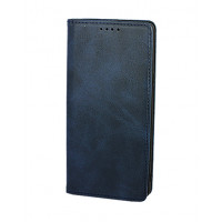 Синий кожаный премиум чехол-книжка для Samsung Galaxy S8 Plus с отделом для пластиковых карт и магнитной крышкой
