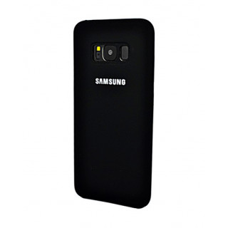 Защитный черный бампер Silicon Silky And Soft-Touch Finish для Samsung Galaxy S8