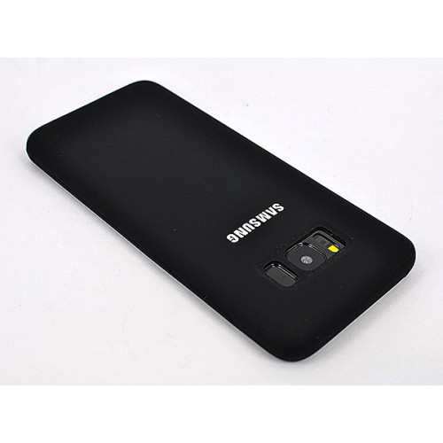 Защитный черный бампер Silicon Silky And Soft-Touch Finish для Samsung Galaxy S8