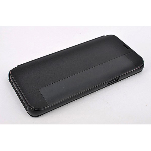 Чехол из кожи Clear View Standing для Samsung Galaxy S8 черного цвета