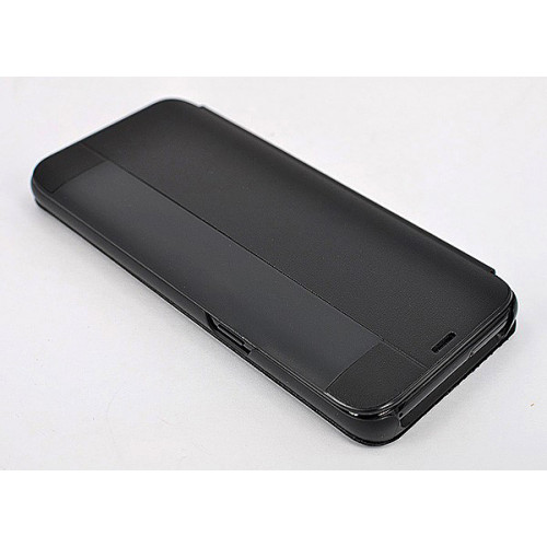 Чехол из кожи Clear View Standing для Samsung Galaxy S8 черного цвета