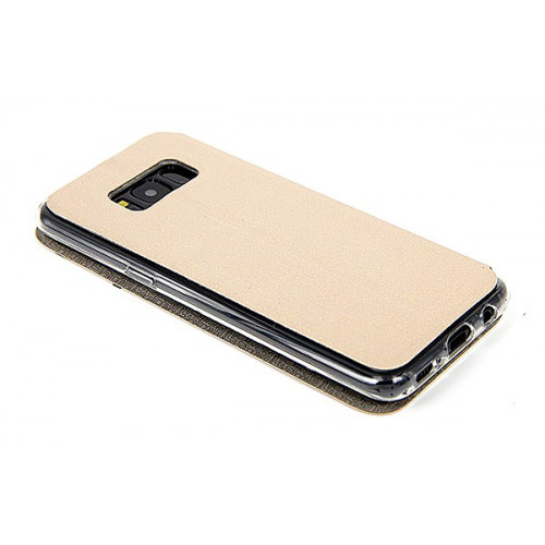 Золотой фирменный чехол Cover Open с магнитной полоской для приема вызова для Samsung Galaxy S8