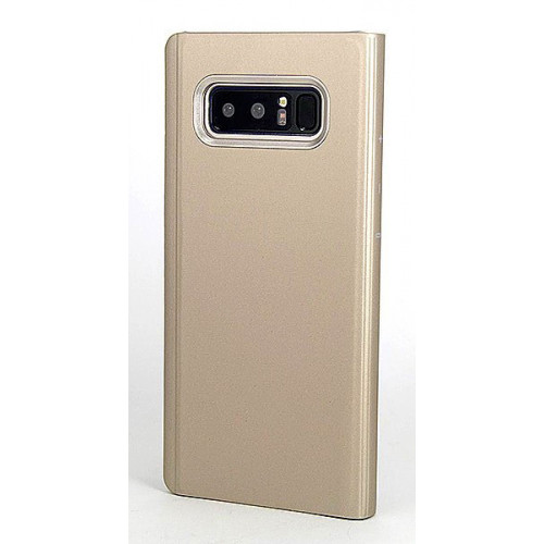 Золотой зеркальный чехол Clear View Cover для Samsung Galaxy Note 8