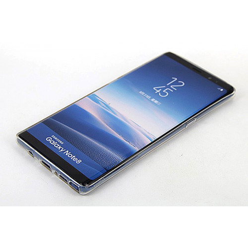 Фирменный силиконовый прозрачный бампер для Samsung Galaxy Note 8