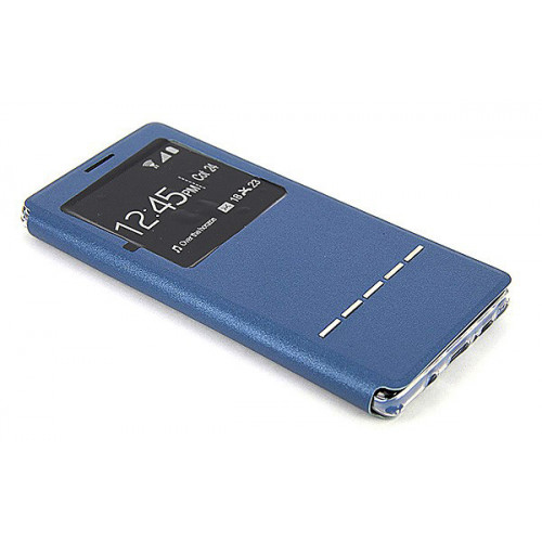 Синий фирменный чехол Cover Open с магнитной полоской для приема вызова для Samsung Galaxy Note 8