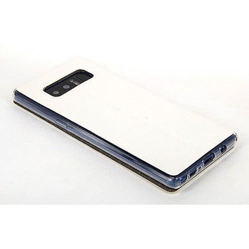 Белый фирменный чехол Cover Open с магнитной полоской для приема вызова для Samsung Galaxy Note 8