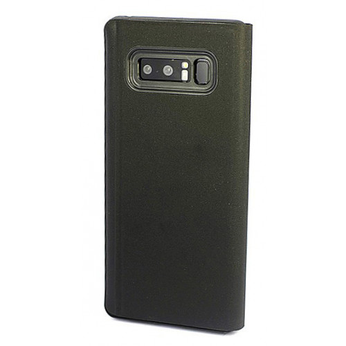 Черный чехол Clear View Standing для Samsung Galaxy Note 8 с интерактивной полосой