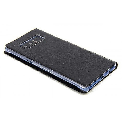 Черный фирменный чехол-книжка Flip Cover Open для Samsung Galaxy Note 8