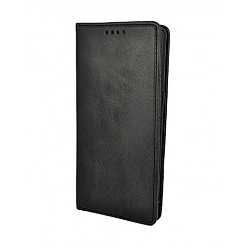 Черный кожаный премиум чехол-книжка для Samsung Galaxy Note 8 с отделом для пластиковых карт
