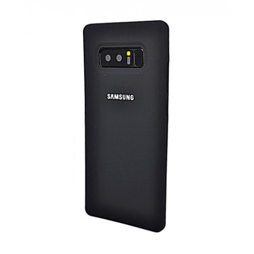 Фирменный бампер Silicon Silky And Soft-Touch Finish для Samsung Galaxy Note 8 черный